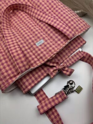 etui w kratkę handmade