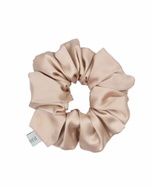 beżowa scrunchie