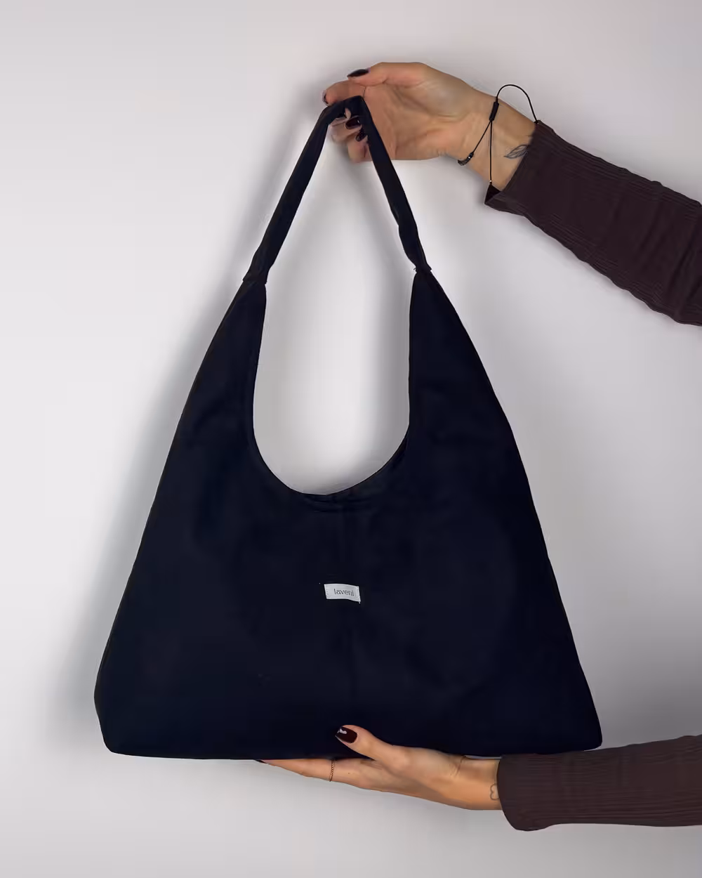 Torebka Hobo Suede Black 4 poduktowe zdjecie torebka ekozamsz