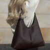 brązowa torebka hobo handmade