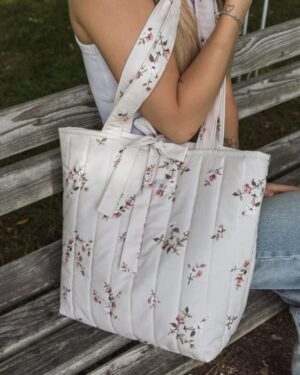 Torba w kwiaty handmade