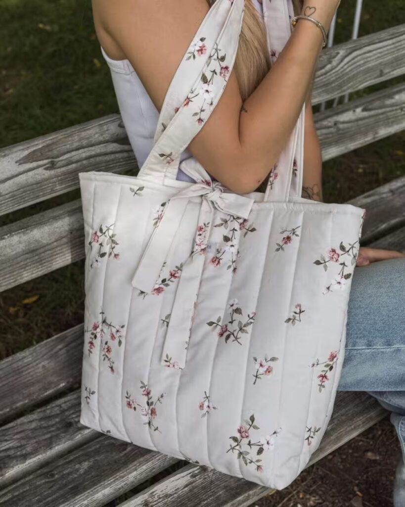 Torba w kwiaty handmade