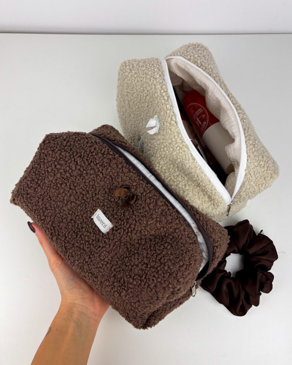 Kosmetyczka Teddy Chocolate 2 dwupack kosmetyczek teddy