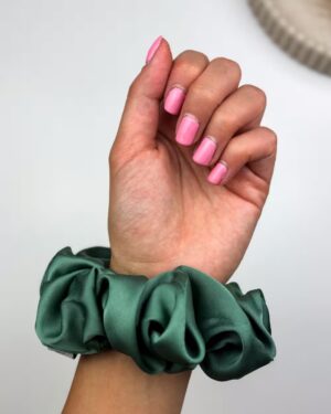 scrunchie szałwiowa