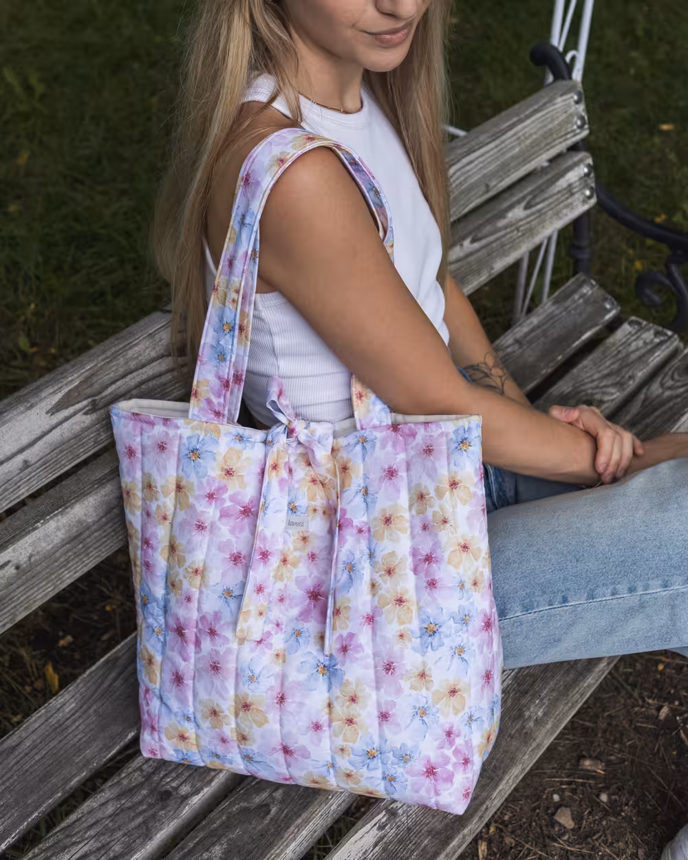 Torebka Tote Bag Fleurie 4 torebka w kwiaty handmade