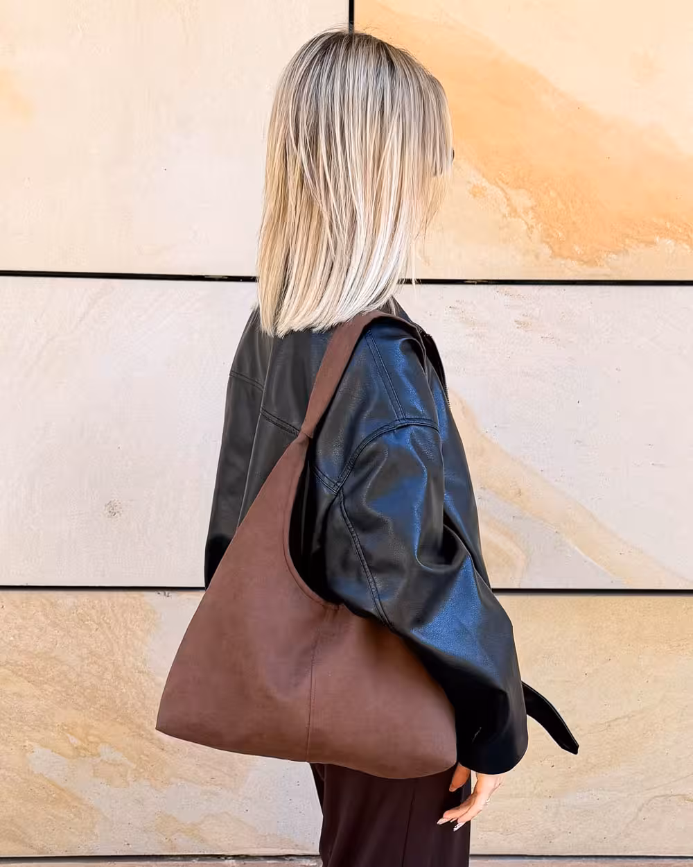 Torebka Hobo LARA Suede Mocha 8 Torebka Hobo LARA Suede Mocha - obrazek 8