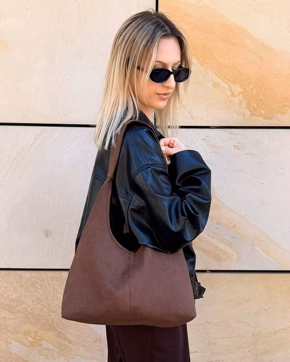 Torebka Hobo LARA Suede Mocha 7 Torebka Hobo LARA Suede Mocha - obrazek 7