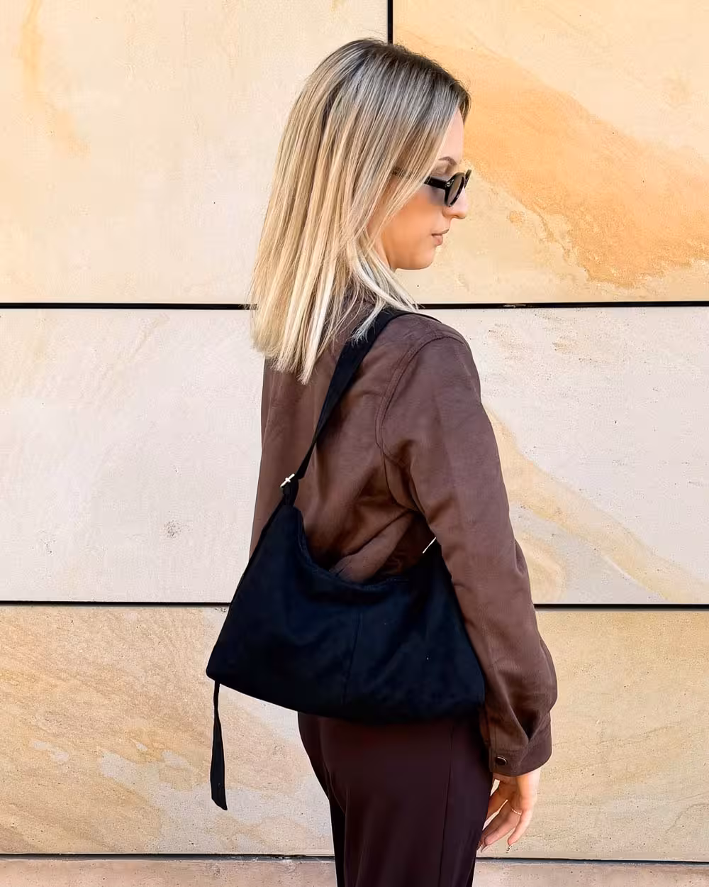 Torebka Slouchy MIA Suede Black 7 Torebka Slouchy MIA Suede Black - obrazek 7