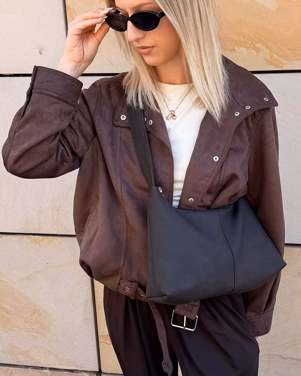 Torebka Slouchy MIA Dark Brown 7 Torebka Slouchy MIA Dark Brown - obrazek 7
