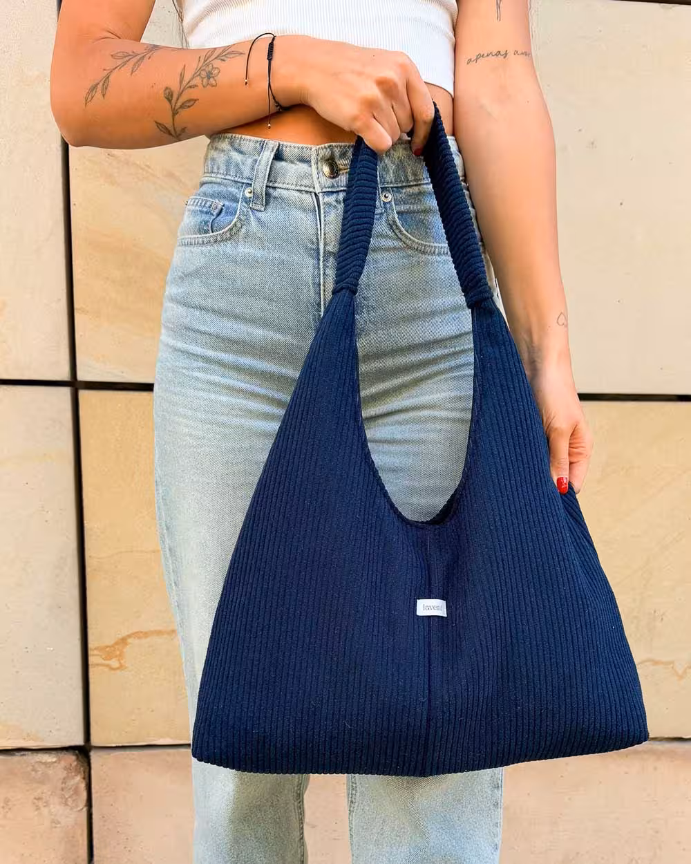 Torebka Hobo LARA Navy 3 Torebka Hobo LARA Navy - obrazek 3