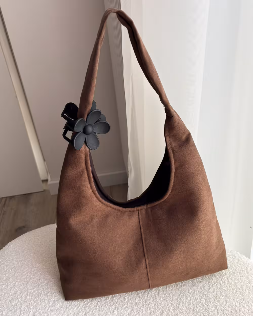Torebka Hobo LARA Suede Mocha 2 Torebka Hobo LARA Suede Mocha - obrazek 2