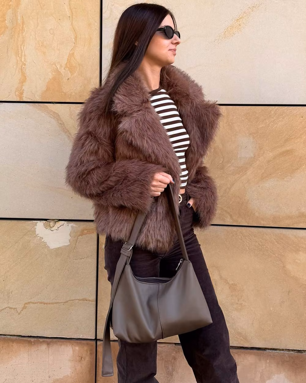 Torebka Slouchy MIA Taupe 5 Torebka Slouchy MIA Taupe - obrazek 5