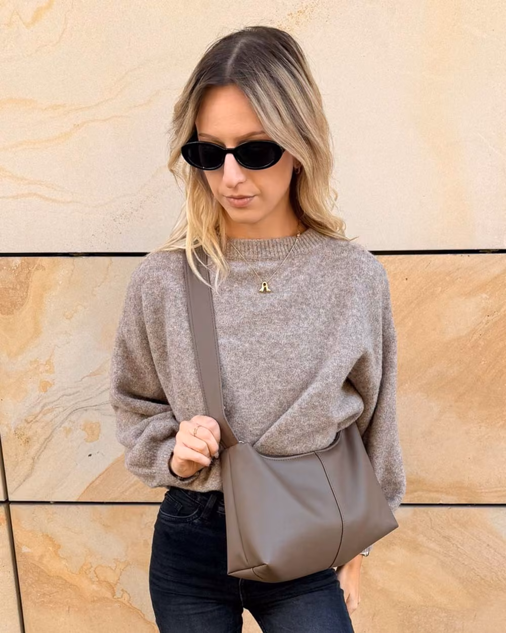 Torebka Slouchy MIA Taupe 11 Torebka Slouchy MIA Taupe - obrazek 11