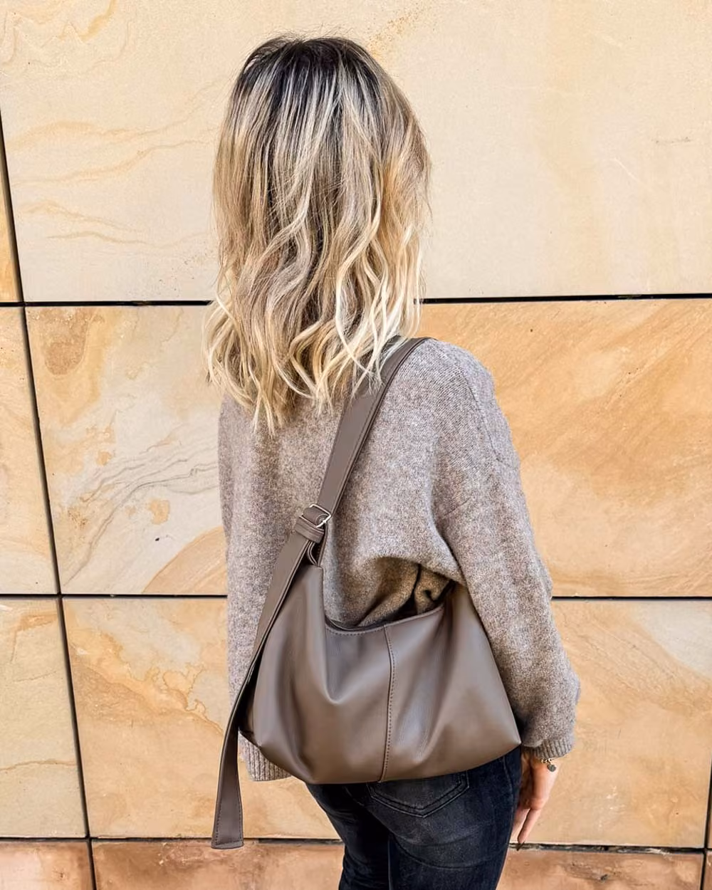 Torebka Slouchy MIA Taupe 10 Torebka Slouchy MIA Taupe - obrazek 10